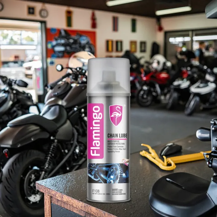 Flamingo%20Chain%20Lube%20for%20Motorcycle,%20Bike%20220ml%20(F108)%20Chain%20lubricant%20oil%20and%20chain%20Cleaner%20spray%20-%20Image%202