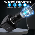 1080P Webcam Full HD CMOS OV2710 High Frame Rate Manual Zoom Varifocal CS Lens Security Mini Usb Camera for Live Video Streaming.