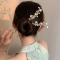 Retro Chinese Style Tassel Hair Clip For Women Hair Stick Pins Flower Handmade Hairpins Charm Jewelry Accessories Hair Ornaments. 