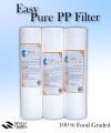 Water Purifier Easy Pure Premium Quality PP Filter Cartridge 125g, Package Of 3 Pieces.. 