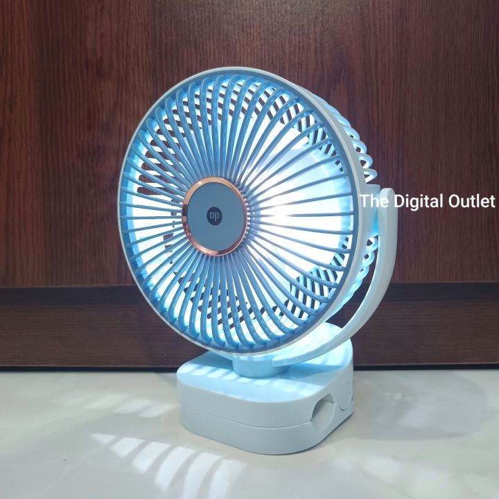 DP-7638%20AC/DC%20Rechargeable%204000mAh%20Battery%20360%C2%B0%20Adjustable%20Desk%20/%20Clip%20Fan%20With%20Night%20Lighting%20Function%20-%20Image%208