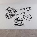 Photography Studio Logo Wall Decal Vinyl Window Sticker Camera Art Decorations for Business Room Office Photo Studio Decor G168.