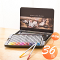 Deli 6522 Premium Water Color Pencil With Iron Box 36Color. 