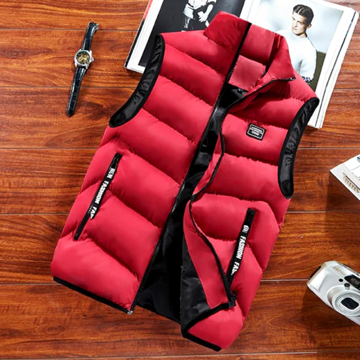Winter Jackets Thick Vests Man Sleeveless Warm Cotton