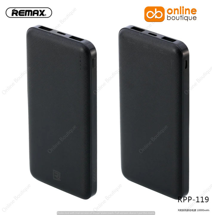 Remax RPP-119 Jane Series Power Bank- 10000mAh - Black | Daraz.com.bd