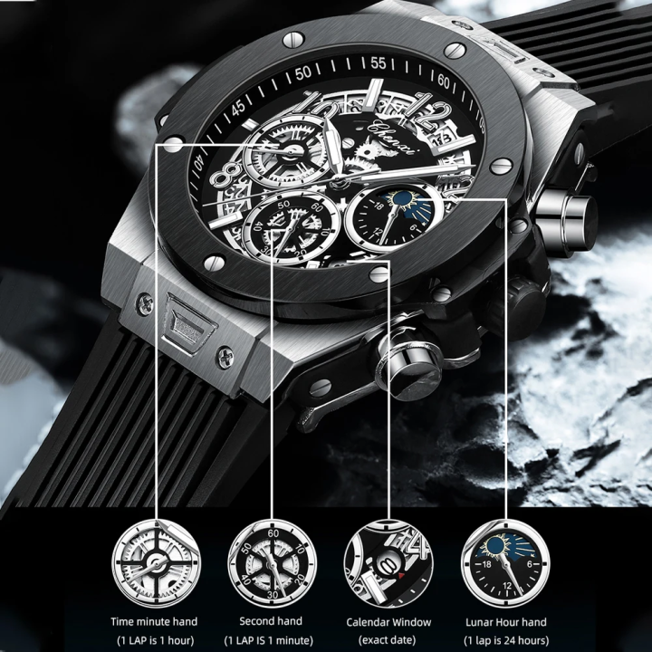 OEM CHENXI Watch CX 949 3ATM Waterproof Watch High Quality Men's Quartz Watches Fashion Luminous Hands Date Retro Silicone Band
