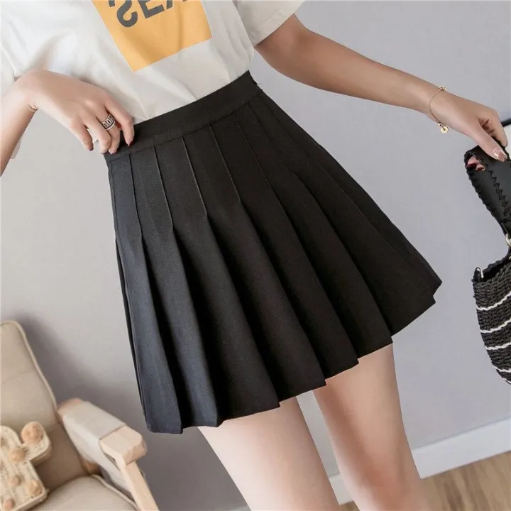 Preppy%20Style%20High%20Waist%20Solid%20Pleated%20Mini%20Skirt%20Women%20Summer%20Spring%20Korean%20Fashion%20Cute%20White%20A-line%20Skirt%20Skort%20Clothes%20-%20Image%205