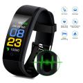 D115 PLUS Bluetooth Bracelet Smart Watch for Android and IOS - Black. 