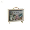 Adults Piggy Bank Wooden Frame Wood Money Box Travel Saving Bank Decorative Shadow Box for Living Room Dorm Restaurant Wedding Birthday Gift. 