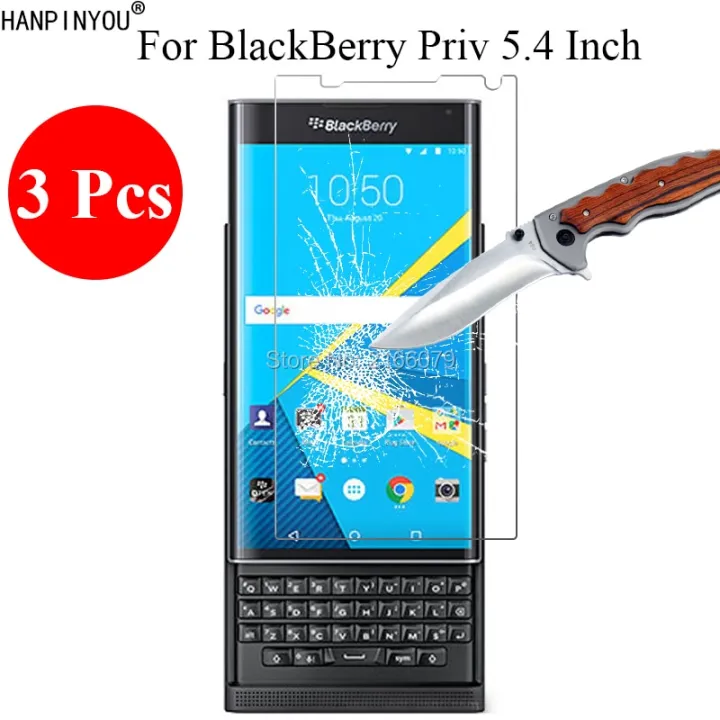 3 Pcs/Lot New 9H 2.5D Tempered Glass Screen Protector For BlackBerry Priv STV100-1 STV100-3 STV100-4 5.4 Phone Protective Film