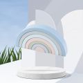 Rainbow Stacker Creative Baby Wooden Toys Building Blocks Balance Stacking Games 3D Puzzle Montessori Educational Toys for Child. 