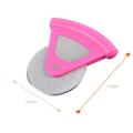 Pizza Cutter Round Shape Knife - Pink. 
