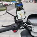Metal-Mobile Holder Phone Mount for Motorcycle bicycle. 