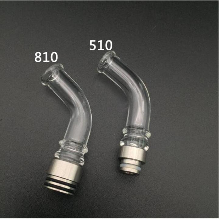 Clear Mouthpiece Glass 510/810 Long Drip Tip for R TA Atomizer Fashion Accessory