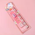 Cartoon Theme Pencil Set Fun Cute Design Kawaii Stationery Set 5pcs Set Packaged Set Cartoon Stationery for Children Students. 