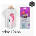 Keep Smiling Fabric Colors Set With Brush 12 Shade.