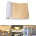 100 Sheets Gold Foil Leaf Gilding Handicrafts Craft Paper Decoration Tool MJD. 