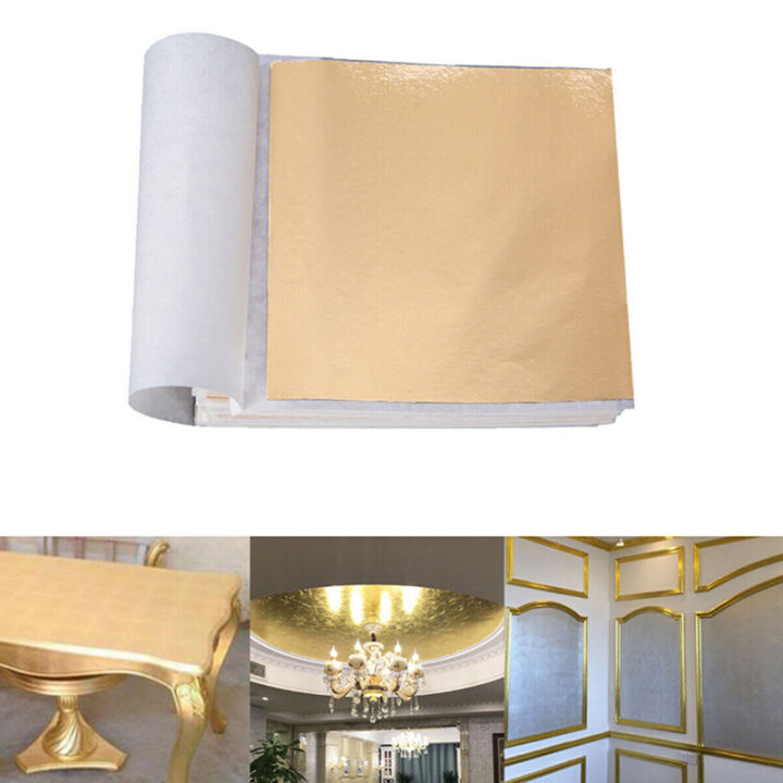 100%20Sheets%20Gold%20Foil%20Leaf%20Gilding%20Handicrafts%20Craft%20Paper%20Decoration%20Tool%20MJD%20-%20Image%205