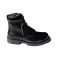Leather Ankle boots | Biker Safety Boot | Genuine Leather Black Boots- premium quality/ Latest police boot adjusted no joined. 