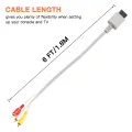 AV Cable for Wii Wii U, Composite Audio Video TV connector Cable Cord for Nintendo Wii U/Wii. 