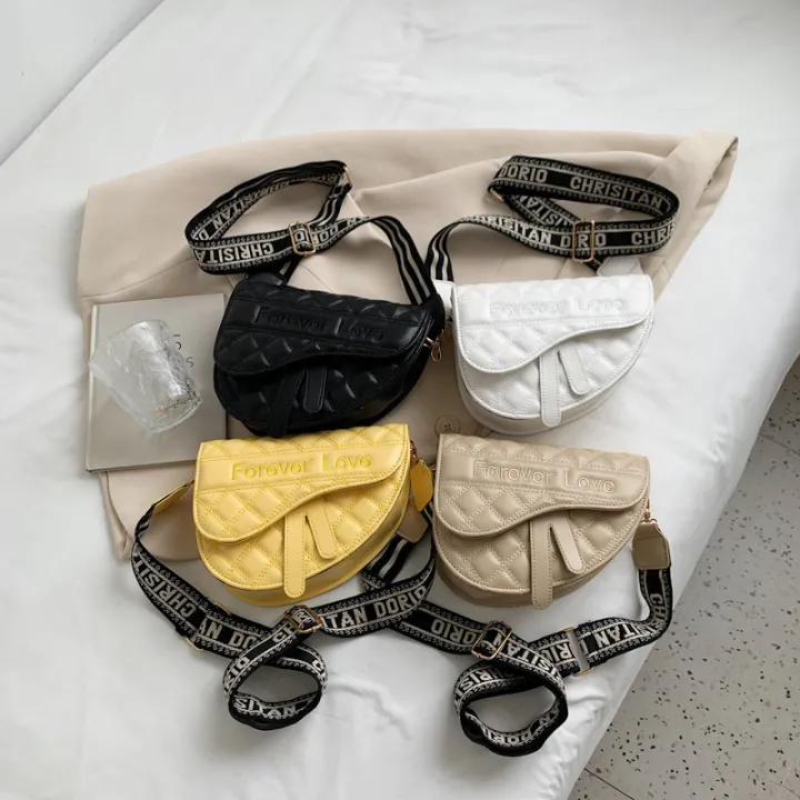 Autumn%20Small%20Bag%20Women's%20Bag%202024%20New%20Trendy%20Fashion%20Versatile%20Ins%20Lingge%20Crossbody%20Bag%20Autumn%20Single%20Shoulder%20Saddle%20Bag%20-%20Image%203