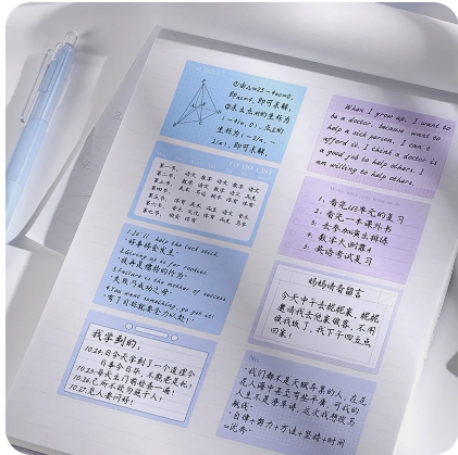 256Pcs/Box%20Creative%20Gradient%20Color%20Pull-out%20Sticky%20Notes%20Student%20Multi-functional%20Tearable%20N%20Times%20Stickers%20DIY%20Notebook%20Decor%20-%20Image%205