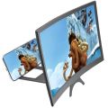 12/14 Inch 3D Cell Phone Screen Projector HD Expander Enlarge Curved Screen Magnifier Amplifier for Mobile Phone Video.