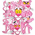 10PCS Cartoon Pink Panther Stickers Skateboard Fridge Motorcycle Luggage Guitar Waterproof DIY Cool Sticker Kid Toy Decals Gift.