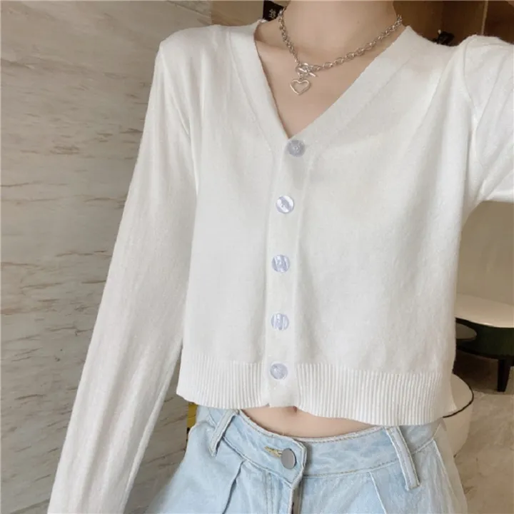 Knitted%20Cropped%20Cardigan%20Women%20Korean%20Sweaters%20Short%20Tops%20V-Neck%20Long%20Sleeve%20Jacket%20Fashion%20Spring%20Autumn%205%20Styles%20to%20Choose%20-%20Image%207