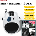 Resettable Mini Helmet Lock – High-Precision 3-Digit Combination Code, Steel Cable Anti-Theft Lock for Motorcycle, Bicycle, and Travel Luggage (Adjustable Wire Length, Lightweight, Portable). 