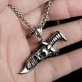 Titanium Steel Necklace Men's Trendy Light Luxury Original Geometric Diamond Pendant ins Cool Style Simple Jewelry Female Chain.