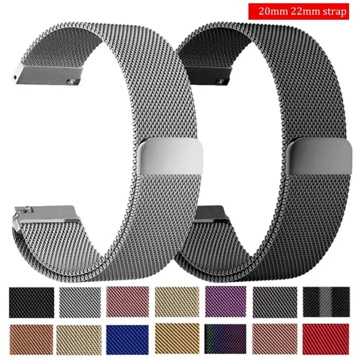 20mm, 22mm Metal Straps For Huawei Imilab Huawei Noise Xinji Haylou Amazfit Mibro Microwear Kieslect or Where applicable