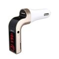 CAR G7 Bluetooth Car Kit FM Transmitter MP3 Music Player USB Charger - Gold and Black. 