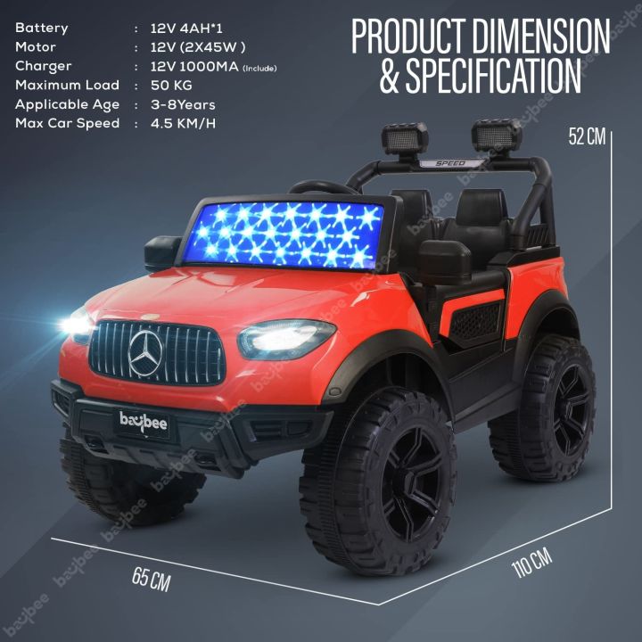 GoodLuck%20Baybee%20Kids%20Battery%20Operated%20Car%20Jeep%20Rechargeable%20Car%20for%20Kids%20Electric%20car%20for%20Baby%20Ride%20On%20Toy%20Car%20with%20R/C%20for%20Boys%20&%20Girls%20Kids%203%20to%208%20Years-Benzee%20Blue%20-%20Image%204