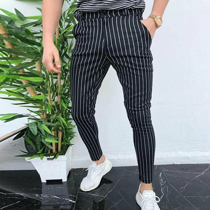 Fashion%20Men's%20Slim%20Fit%20Stripe%20Business%20Formal%20Pants%20Casual%20Office%20Skinny%20Long%20Straight%20Joggers%20Sweat%20Pants%20Trousers%20-%20Image%205