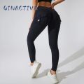 QINACTIVE Leggings Women For Gym With Pocket leggins Yoga Pants Fitness Tights High Waist Fitness Legging Womens Clothing. 