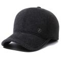 Winter Baseball Caps for Men Ear Flaps Thinken Adjustable Snapback Hat Outdoor Trucker Cap Male.