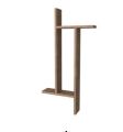 Premium Rectangular Shaped Wall Shelves, Decorative Display Shelf for Bathroom, Kitchen, Bedroom, Living Room, Office -24/16.
