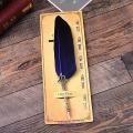 Beautiful Feather Pens Vintage Quill Oblique Dip Fountain Pen for Wedding Gift Fancy Font Calligraphy Writing. 