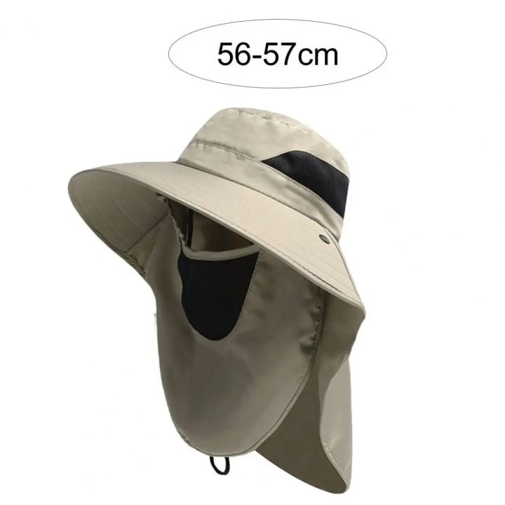 Outdoor%20Hat%20Scarf%20Breathable%20Neck%20Protective%20Wide%20Brim%20Unisex%20Windproof%20Fixed%20Strap%20Fishing%20Camping%20Cycling%20Fisherman%20Hat%20Scarf%20-%20Image%206