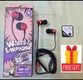 REMAX RM 512 High Performance Wired In Ear Earphone Stereo with Mic 3.5mm Jack With Free gift. 
