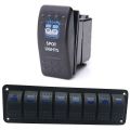 Car Boat ARB Carling Dual LED Back Light Rocker Switch & 8 Gang 2LED Light Rocker Switch Panel Circuit Breaker 12V Boat. 