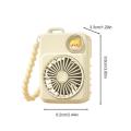 Mini Handheld Small Fan With Low Noise Compact And Portable USB Low Noise Cooler Fan For Student Dormitory School Library. 