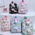 Cute cartoon ite rabbit doll children's bapa bapa, kindergarten bapa, sna bag, doll bag.
