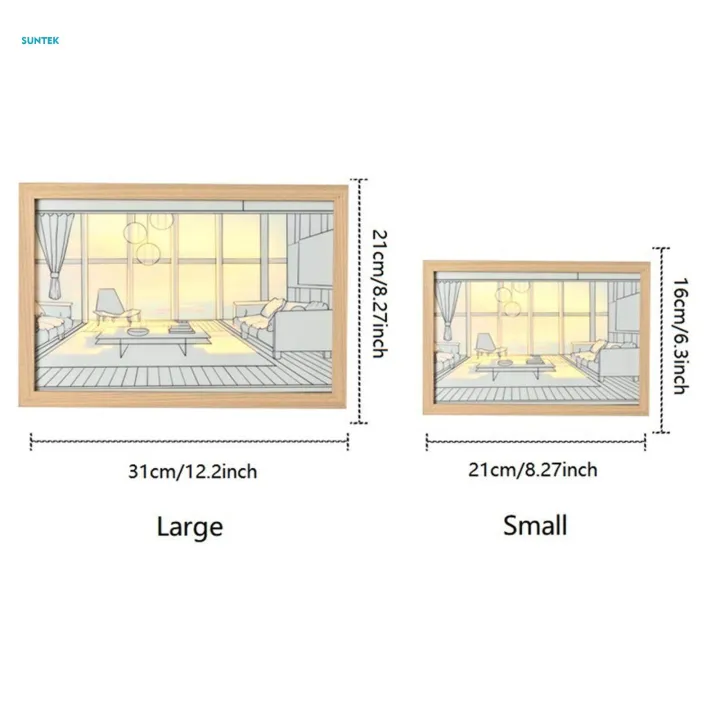 Modern%20Artwork%20Rectangle%20Wood%20Frame%20Night%20Light%2021cmx31cm%20-%20Image%204