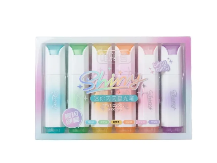 6pcs%20set%20kawai%20half%20Shiny%20Pastel%20Hilighter%20bling%20bling%20-%20Image%205