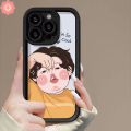 Cartoon Cute Funny Boy Girl Couples Creative Phone Case Compatible for IPhone XS MAX 15 11 12 7 8 Plus 14 13 15 Pro Max 6S 6 7 8 Plus XR X SE 2020 Angel Eyes Soft Cover. 