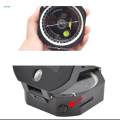Style Camping Compass Mirror with Pouch Adjustable Declination for Outdoor Activities Navigation.
