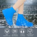 2/1pairs Waterproof Silicone Shoes Cover Unisex Shoes Colorful Protectors Rain Boots for Outdoor Rainy Days Reusable Shoe Covers. 