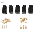 5xSet of 5 Automotive Relay Socket Connector & Terminals 40Amp 12V. 